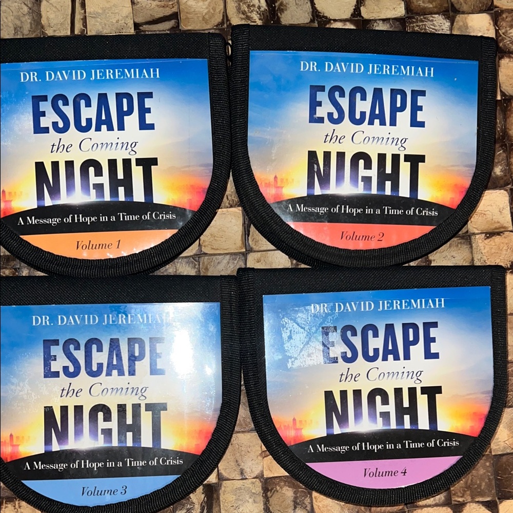 "Escape the Coming Night" Dr David Jeremiah Audio Books / Vol 1 - 4